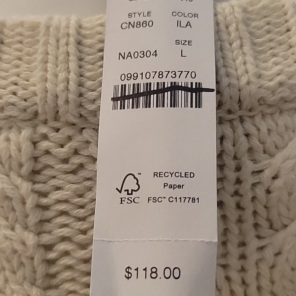 J. Crew Women's Cream Cable Knit Crew Neck Sweater In Ivory Lace